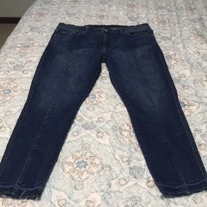 7 for all man kind cropped skinny jeans